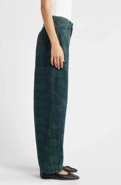 Damson Madder Sinclair Overdye Plaid Jeans In Multi