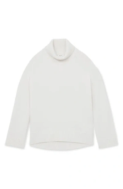 Reiss Womens Cream Brooklyn Roll-neck Wool And Cashmere-blend Jumper In White