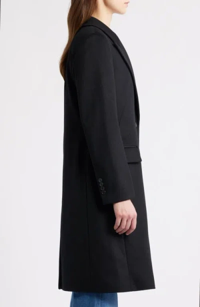 Hugo Boss Boss Classin Wool Coat In Black