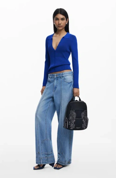 Desigual Studded Mini Backpack In Black