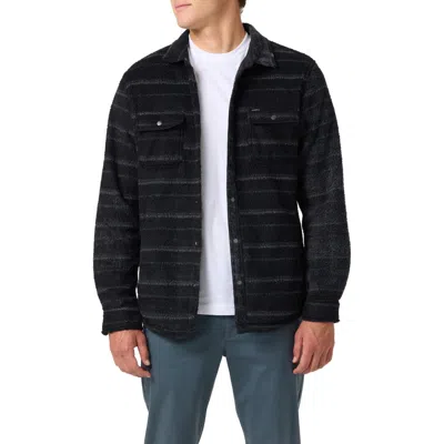 O'neill Glacier Fleece Snap-up Overshirt In Multi