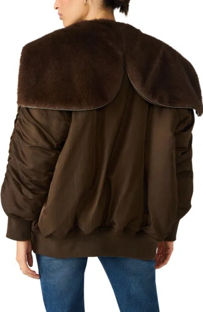 Steve Madden Dionne Jacket In Brown