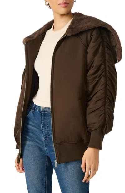 Steve Madden Dionne Jacket In Brown