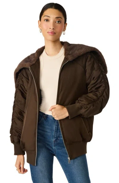 Steve Madden Dionne Jacket In Brown