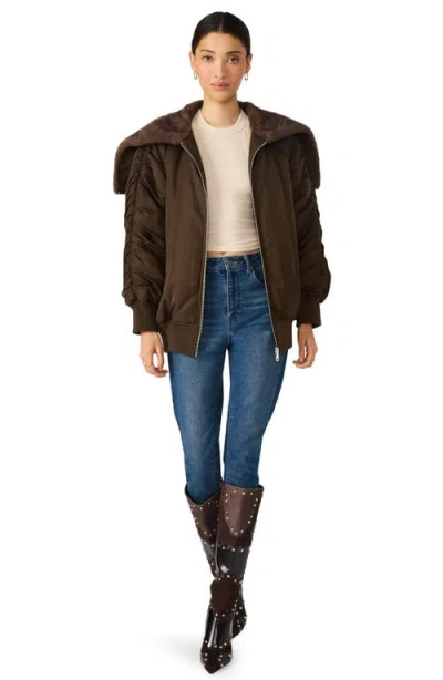 Steve Madden Dionne Jacket In Brown