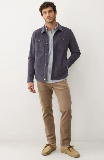 Marine Layer Max Moleskin Overshirt In Blue