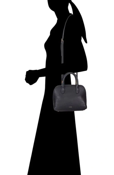 Vince Mini Delphine Pebble Leather Top Handle Bag In Neutral