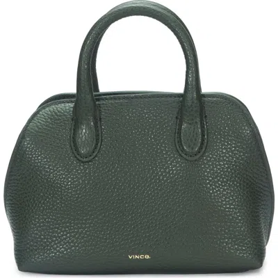 Vince Mini Delphine Pebble Leather Top Handle Bag In Orange