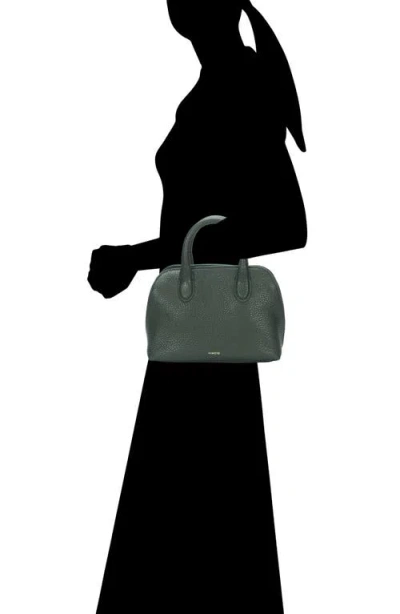 Vince Mini Delphine Pebble Leather Top Handle Bag In Orange