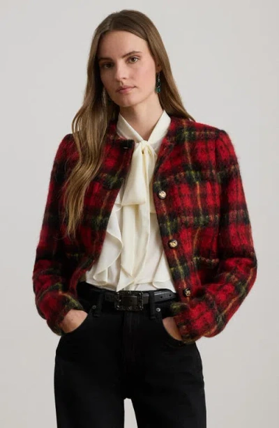 Ralph Lauren Tweed Jacket In Red