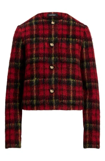 Ralph Lauren Tweed Jacket In Red