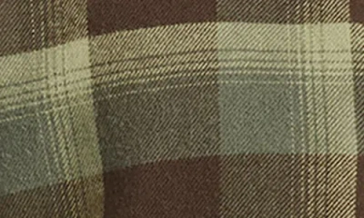 Quiksilver Penmar Check Cotton Flannel Button-up Shirt In Green