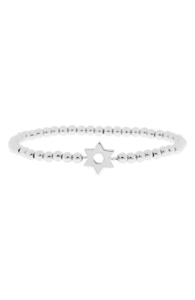 Marlyn Schiff Star Of David Stretch Bracelet In Metallic