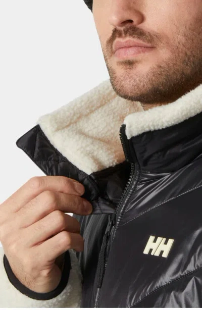 Helly Hansen Village Hybrid Mixed Media Jacket In Black