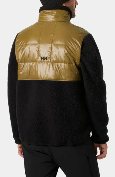 Helly Hansen Village Hybrid Mixed Media Jacket In Brown