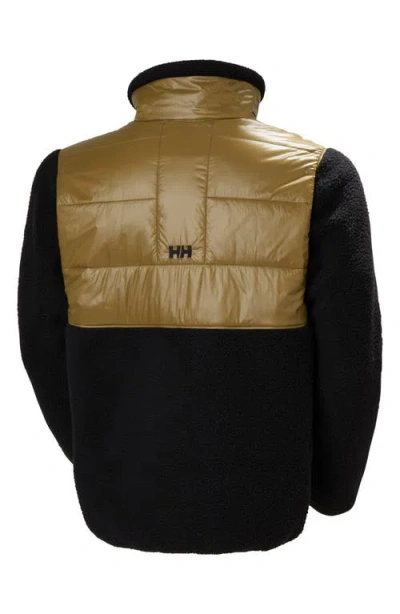 Helly Hansen Village Hybrid Mixed Media Jacket In Brown