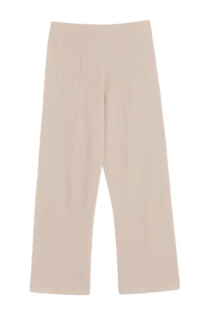 Chinti & Parker Wool & Cashmere Wide Leg Track Pant In Neutral