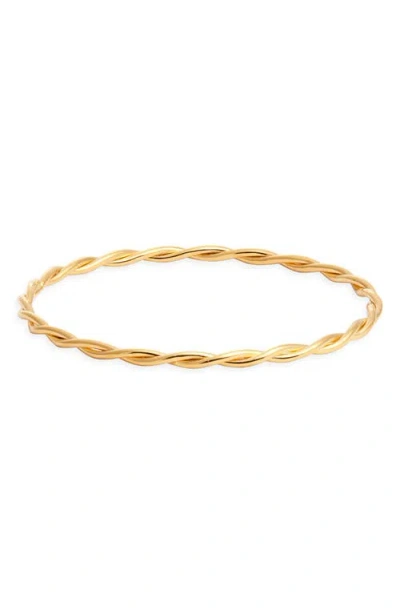 Kiara By Ki-ele Danielle Twist Bangle Bracelet In Gold