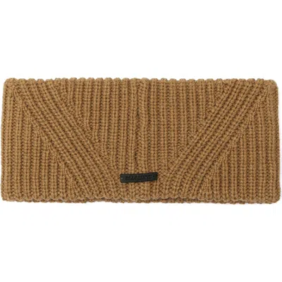 Allsaints Travelling Wool Blend Rib Headband In Brown