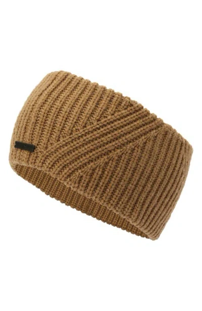 Allsaints Travelling Wool Blend Rib Headband In Brown
