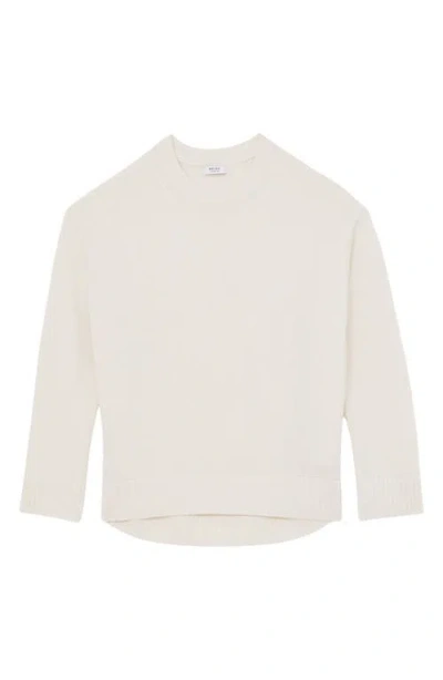 Reiss Cream Wool-cashmere Crew-neck Jumper In Neutral