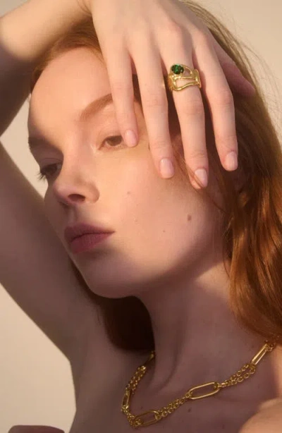 Lady Grey Isla Ring In Gold