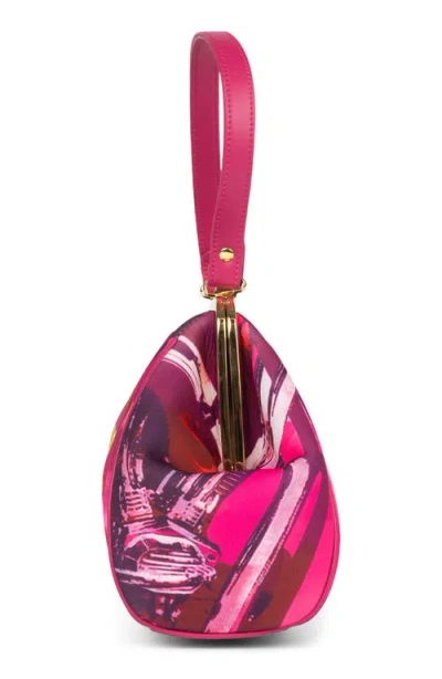 Jeffrey Campbell Beep-beep Top Handle Bag In Burgundy