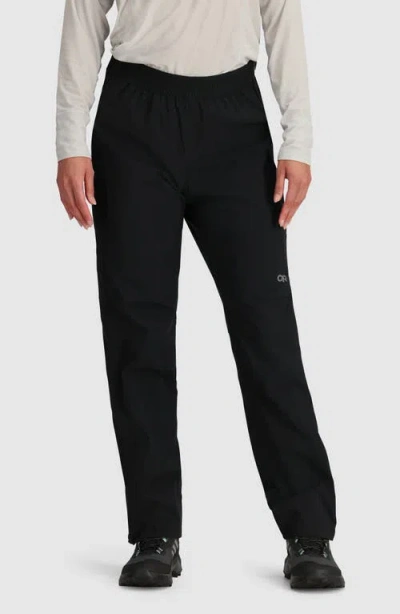 Outdoor Research Stratoburst Stretch Rain Pants In Black