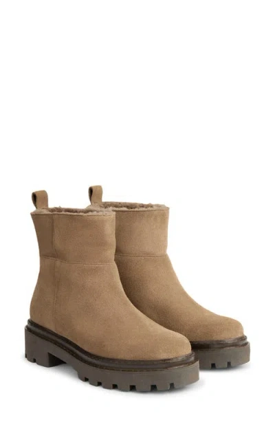 Lk Bennett Josie Lug Sole Bootie In Brown