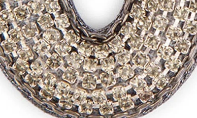 Deepa Gurnani Odeya Crystal Drop Earrings In Neutral