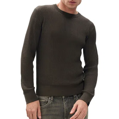 Rag & Bone Jayce Silk & Cotton Sweater In Brown