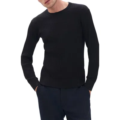 Rag & Bone Jayce Silk & Cotton Sweater In Black