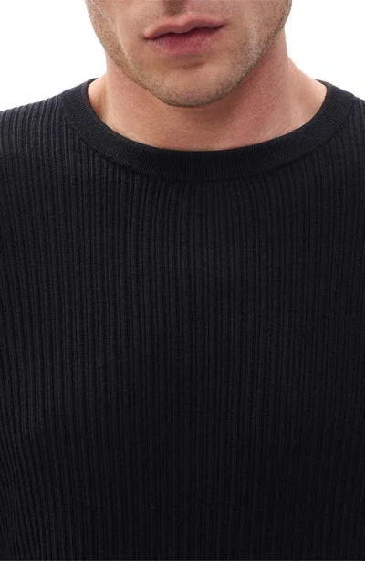 Rag & Bone Jayce Silk & Cotton Sweater In Black