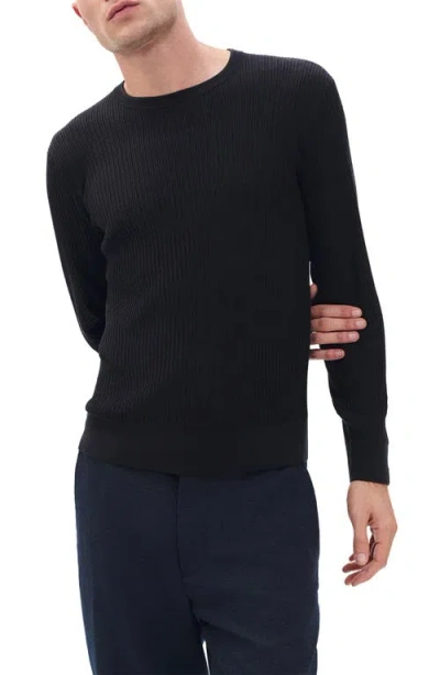 Rag & Bone Jayce Silk & Cotton Sweater In Black