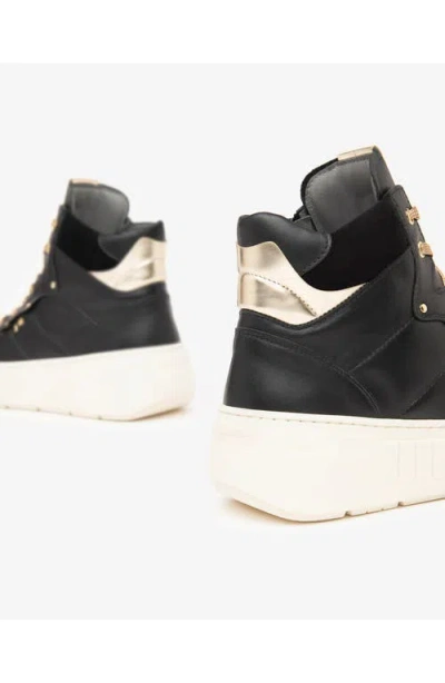 Nerogiardini Quilted High Top Sneaker In Black