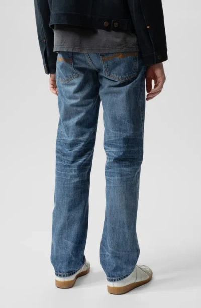 Nudie Jeans Nudie Rad Rufus High Waist Straight Leg Jeans In Blue