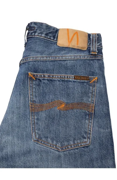 Nudie Jeans Nudie Rad Rufus High Waist Straight Leg Jeans In Blue