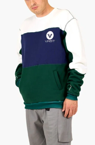 Vast Color Block Sweatshirt In Multi