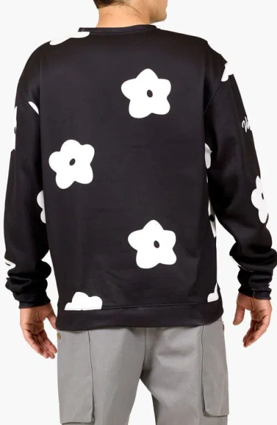 Vast Flower Patch Sweatshirt In Black