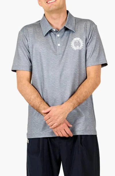Vast Between Waves Aqua Terra Performance Polo In Blue