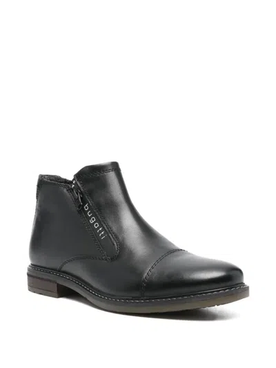 Bugatti Zip Chelsea Boots In Black