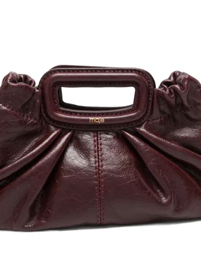 Maje Crackled Leather Mini Bag