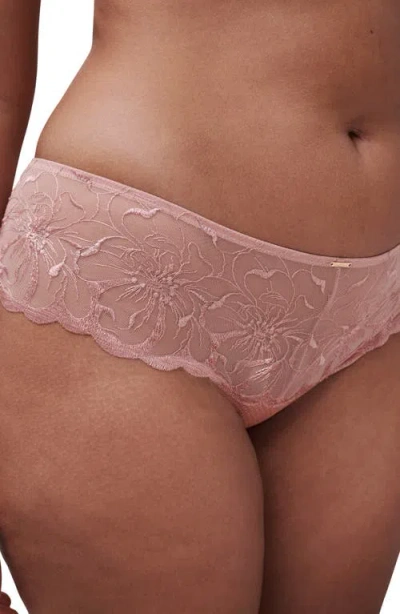 Chantelle Lingerie Fleurs Hipster Tanga In Pink