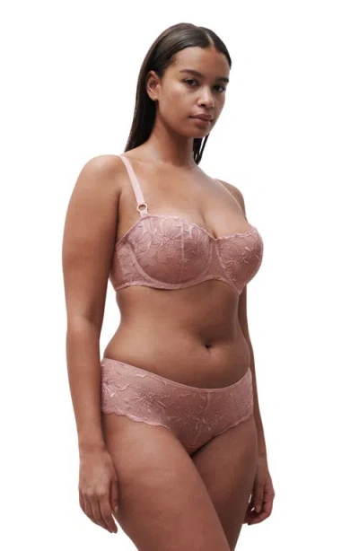 Chantelle Lingerie Fleurs Hipster Tanga In Pink