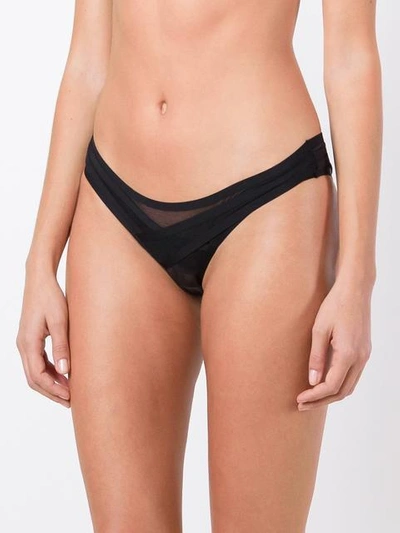 Shop Maison Close 'mise A Nu' Thong In Black