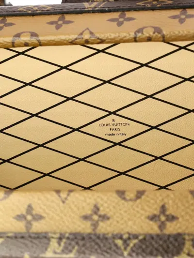 Pre-owned Louis Vuitton Petite Malle Handbag Reverse Monogram Canvas Clutch Bag