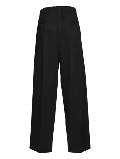 Solotre Elastic-waist Trousers In Black