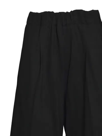 Solotre Elastic-waist Trousers In Black