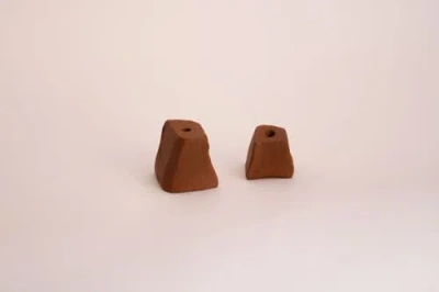 Dune Brooklyn Monolith Candle Holders In Brown