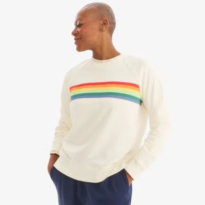 Primary Adult 24/7 Banner Stripe Sweatshirt In Neutral